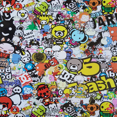 Bornsk® Pellicola Lucida Sticker Bomb 150x50cm TERMOFORMABILE Car - Foto 3