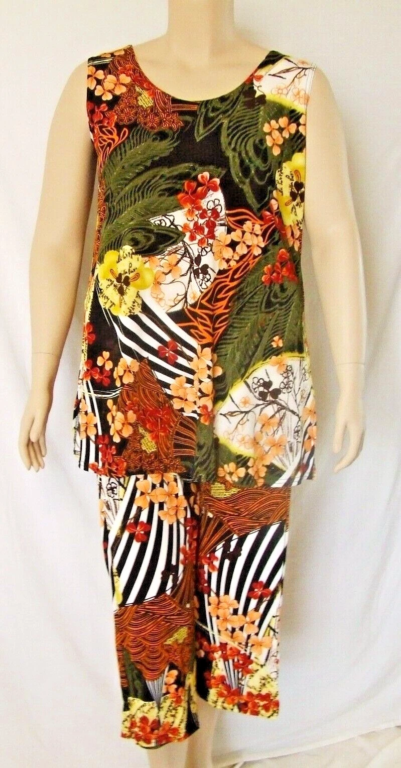 Travel Knit Capri Set, A-LineTank,New, Jostar Stretchy no-iron poly/span 168