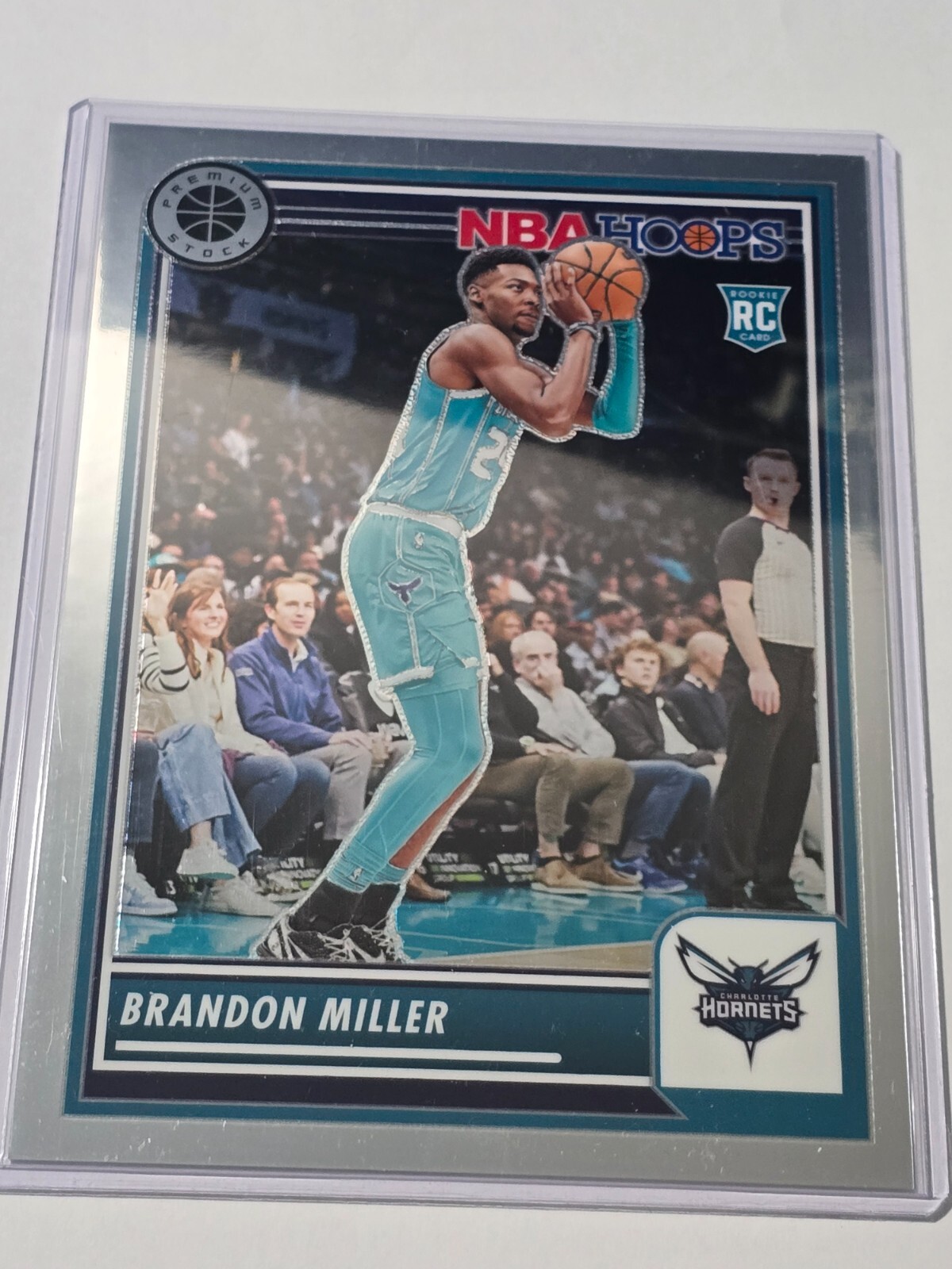 Brandon Miller  2023-24 Panini Hoops Premium Stock #11 Hornets RC Box Topper