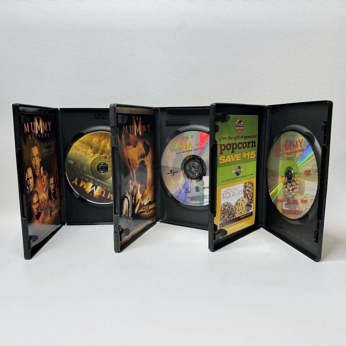 The Mummy Trilogy 3 DVD Lot Mummy Returns Tomb of the Dragon