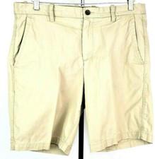 Gap Men's Tan Beige Flat Front Chino Shorts Size 34