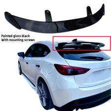 Fit For Mazda 3 Mazda3 2014-2018 Gloss Black Rear Trunk Roof Spoiler Wing Fit For Mazda 3 Mazda3 2014-2018 Gloss Black Rear Trunk Roof Spoiler Wing
