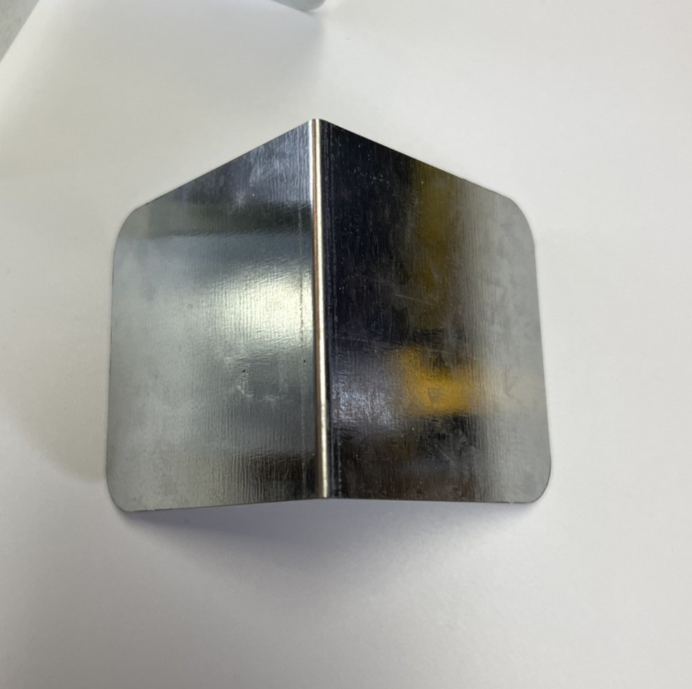 8 Metal Angle Brackets 2 1/2x2 1/2 Inches Solid Metal No Holes Rounded Corners