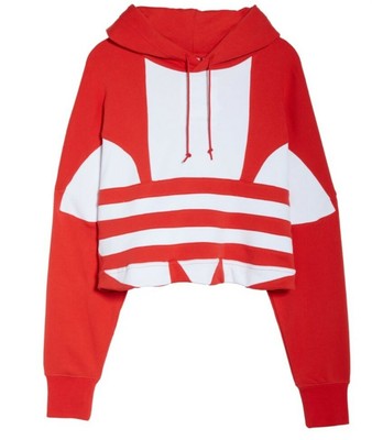 trefoil crop hoodie
