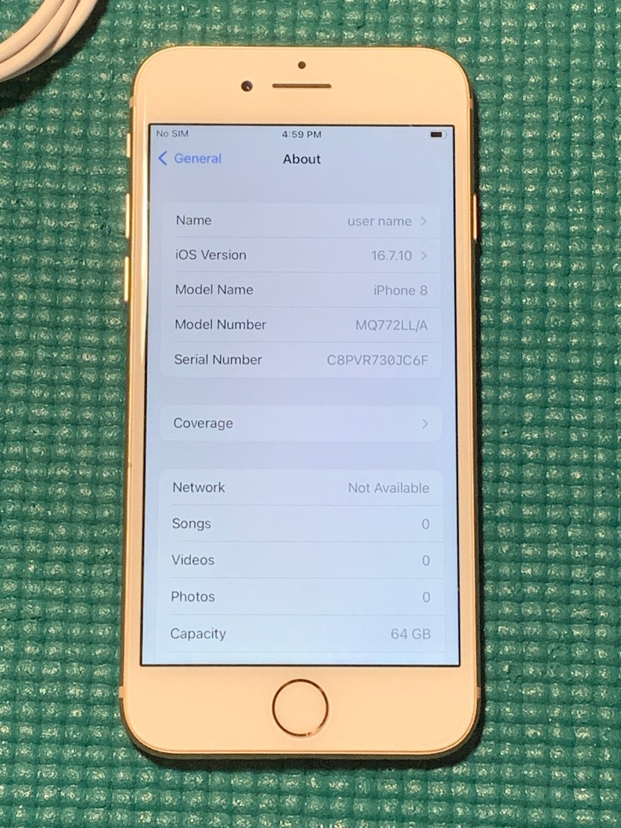 Apple iPhone 8 64GB Unlocked Smartphone - Gold A1863 (CDMA + GSM
