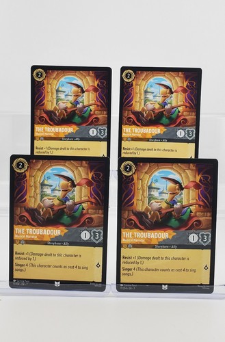 Disney Lorcana The Troubadour - Musical Narrator 11/204 Archazia's 4 Cards UC