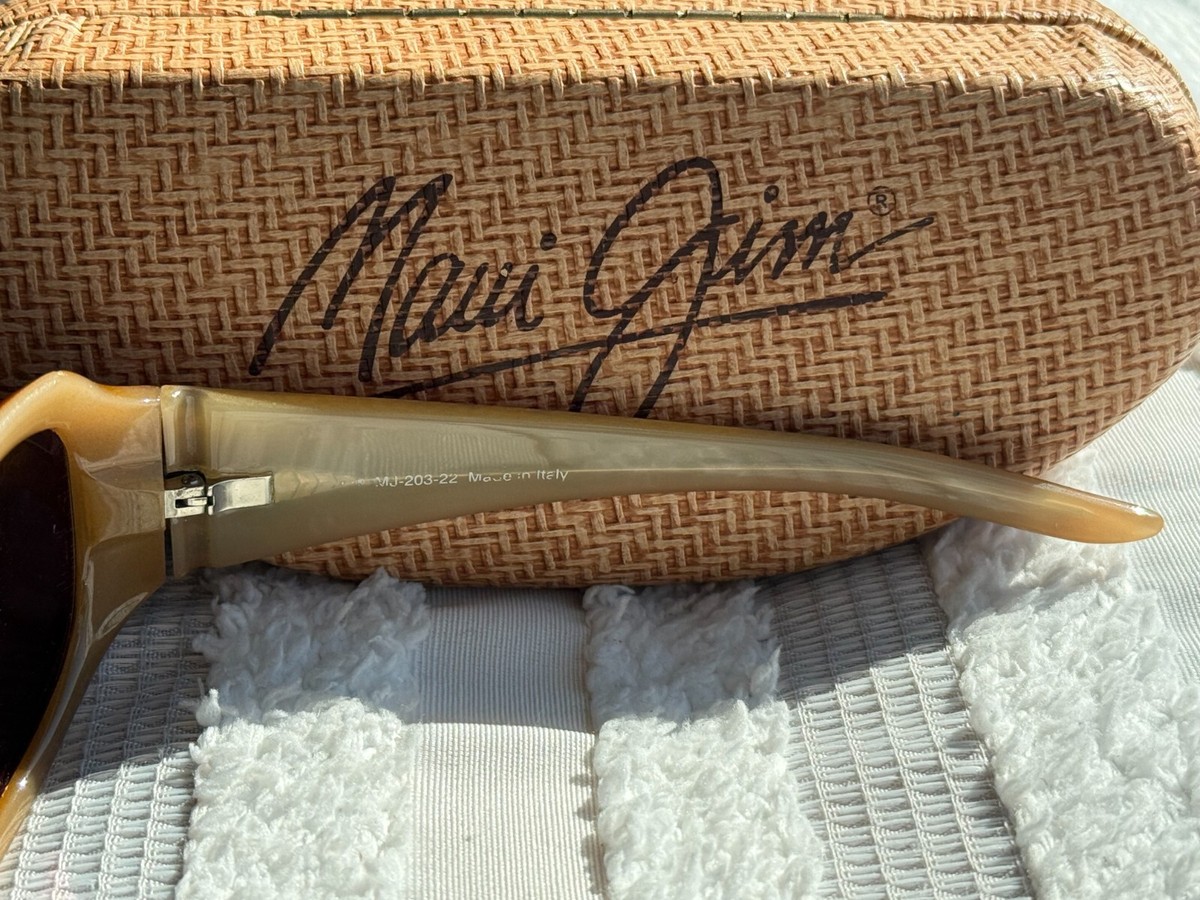 Maui Jim Lehua Brown Tortoise Sunglasses MJ203-22 Frame Only H12939‎ NICE Maui Jim Lehua 203-22 Polarized Sunglasses | Tortoise  main image 2