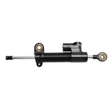 Universal Motorcycle CNC Adjustable Steering Damper Stabilizer Top Black YU