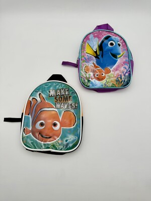 Disney Pixar Finding Dory One Compartment Mini Backpack 2016 7  Set Of 2 Nemo