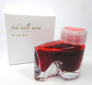 Bungubox Ink Tells More 30ml - Lycoris Red - Shoe Glass Bottle + Original Box