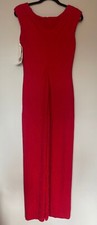 Alex Evenings red formal dress with all-over beading, size 8
