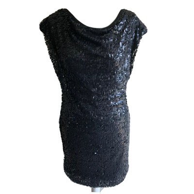 backless sequin mini dress