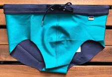 HOM Doubleface Swim Brief - Green - XL - HOM-400853-00BI