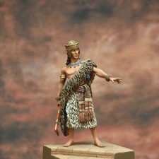 Patesi Gudea of Lagash Sumerian King Painted Tin Toy Soldier Pre-Sale Art