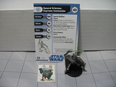 =Star Wars CLONE WARS BATTLES General Grievous, Supreme Commander 6/10 w card =