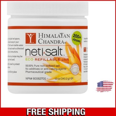 Pure Salt Jar, 12 oz - Himalayan Pink Salt for Nasal Health and Cooking