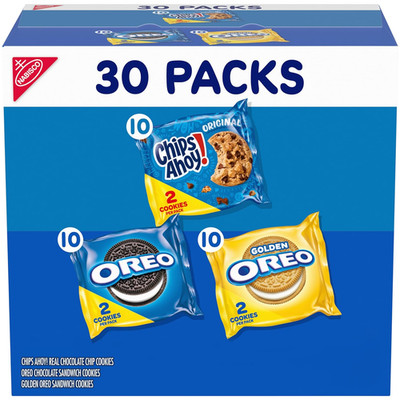 Sweet Treats Cookie Variety Pack OREO, OREO Golden & CHIPS AHOY!, School Snacks,