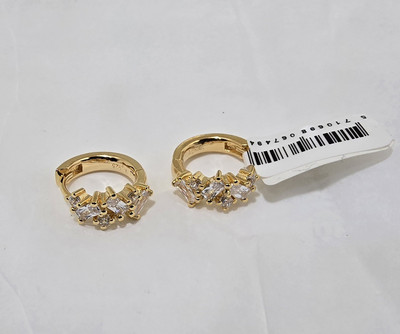 Sif Jacob s Ear Cuff 18kt Messing vergoldet mit Zirkonia Neu 