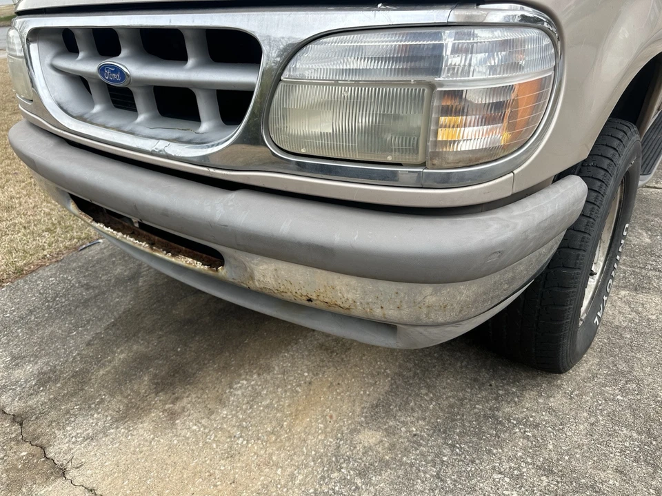 Conjunto de parachoques delantero Ford Explorer 1995 1996 1997 1998 con soportes OEM cromado Foto 2 de 4