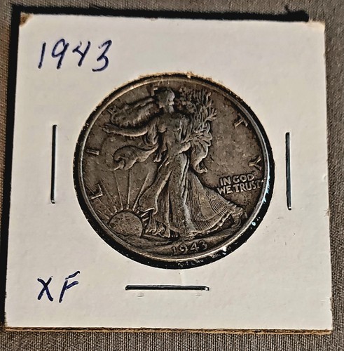 1943 Walking Liberty Silber Half Dollar US Mint Münze XF Erhaltung