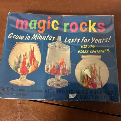 The Original Magic Rocks 1971 Vintage Crystal Growing Kit New Sealed Rare MIB