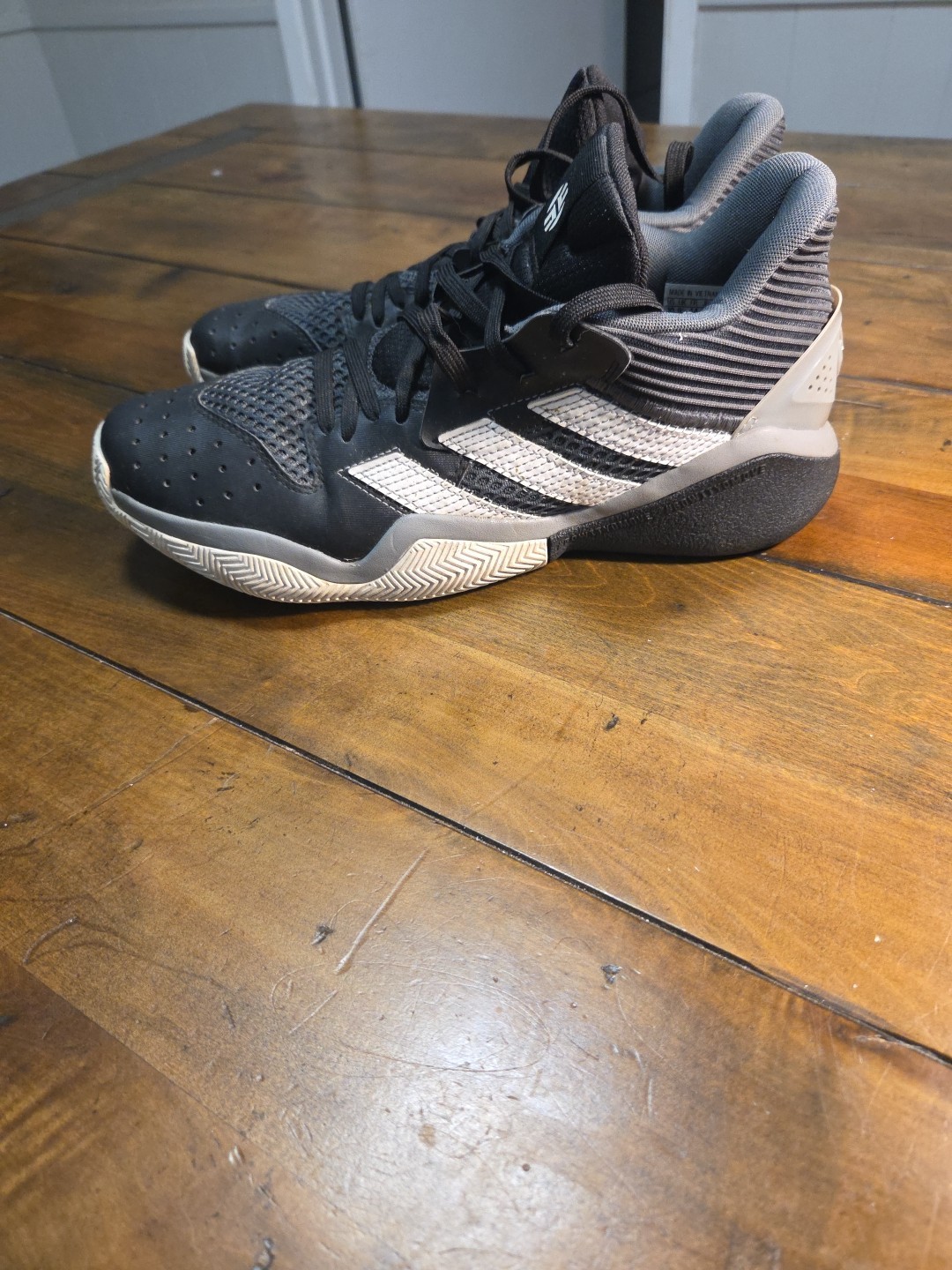 Adidas Harden Stepback Black White Grey Men Size 10 Basketball Sneaker EF9893 image 7