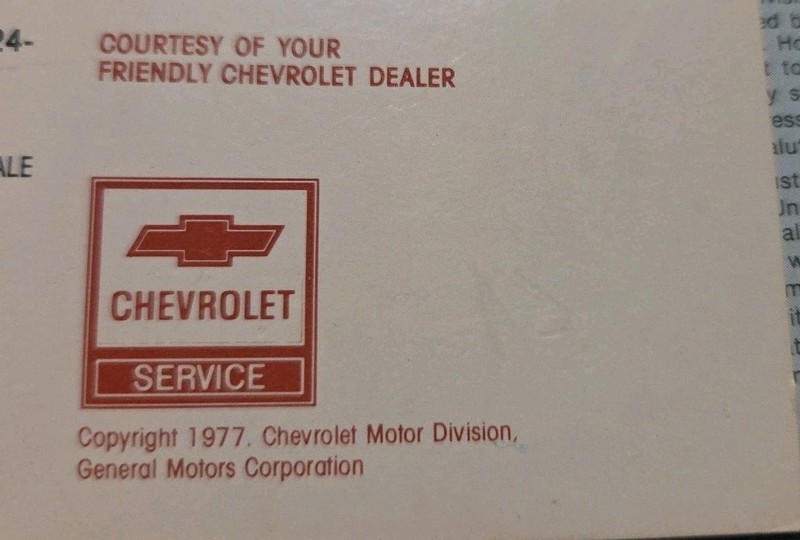 Semiquincentennia VINTAGE 1977 CHEVROLET Patriotic Advertisement X3 Bi 