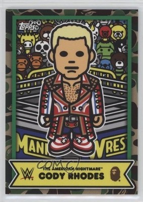 2025 Topps WWE x BAPE Baby Milo  The American Nightmare  Cody Rhodes #BMA-2 1f8v