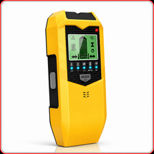 5 in 1 Stud Finder Wall Scanner LCD Detector for Wood AC Wire Metal Pipe yellow