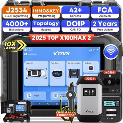 XTOOL X100 MAX2 XV200 Professionelles Diagnosegerät, J2534 ECU-Programmiergerät
