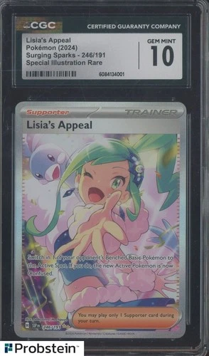 2024 Pokemon Surging Sparks #246 Lisia's Appeal Special Illustration Rare CGC 10