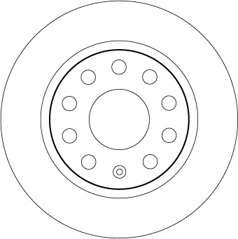 2Er-Set 2Er Set Bremsscheibe TRW DF6553 Skoda 5Q0 615 601 C-image