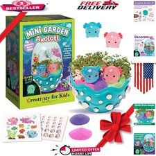 Creative Axolotl DIY Terrarium Kit for Kids - Indoor Gardening STEM Activity