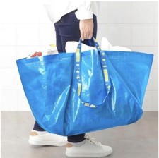 One IKEA FRAKTA Blue Large Bag 19 Gallons Storage Landry Moving Brand New