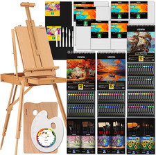 Kit Di Pittura Tutto-In-Uno Professionale Con Cavalletto Alluminio E Portatile,