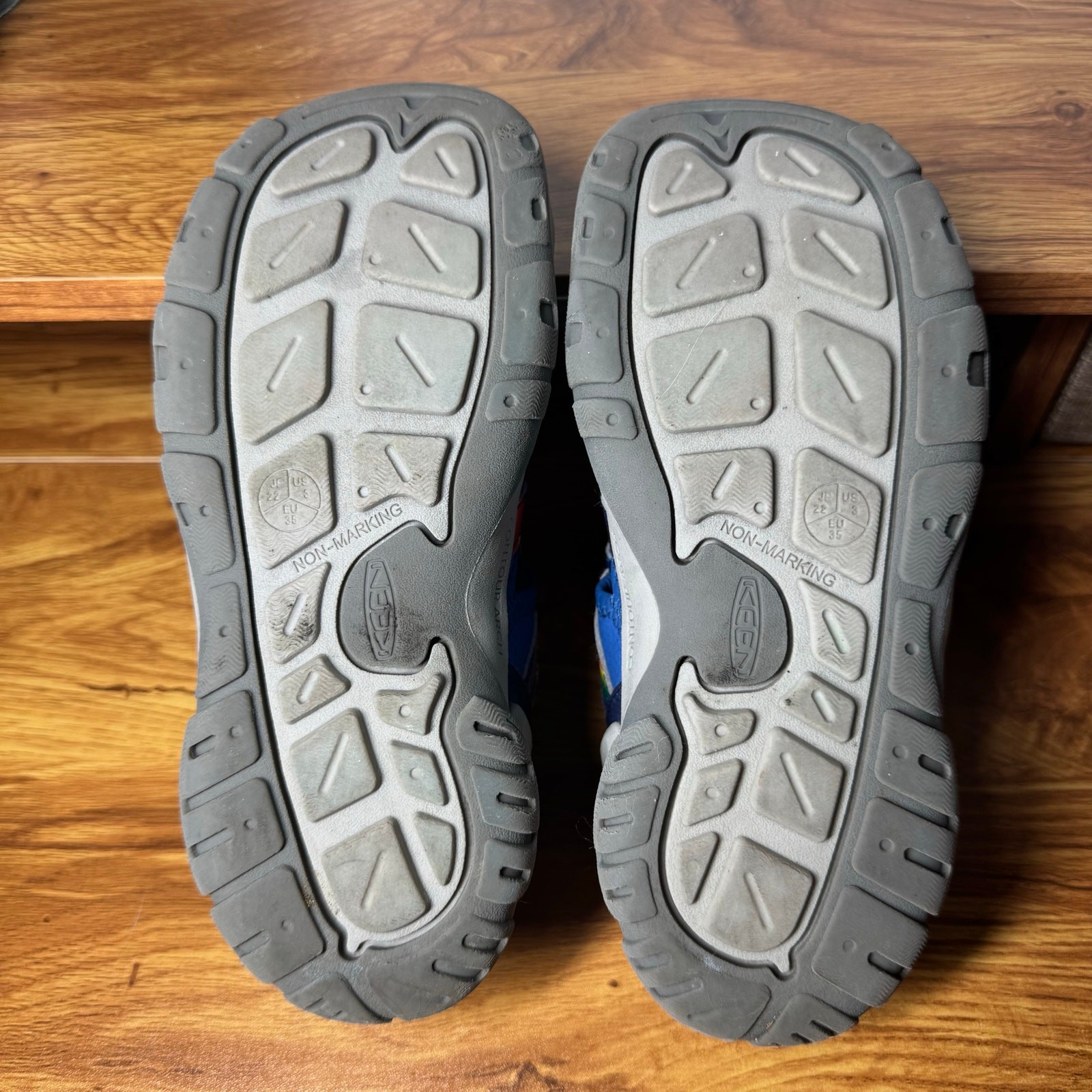 Sandalo Keen bambino taglia 3 blu Rainbow Creek casual campeggio scarpa acqua spiaggia escursione