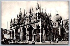 Venice RPPC Basilica di San Marco Italy Real Photo Postcard c.1940s Fotocelere