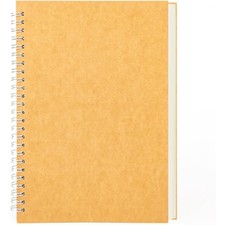 Blank Soft Cover Spiral Bound Sketch Book 9x6 Inches 100GSM 160 Pages 80 Sheets