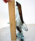 VTG MURANO ART GLASS PENGUIN FIGURINE 12"  HAND BLOWN ITALIAN SCULPTURE HEAVY — photo 8