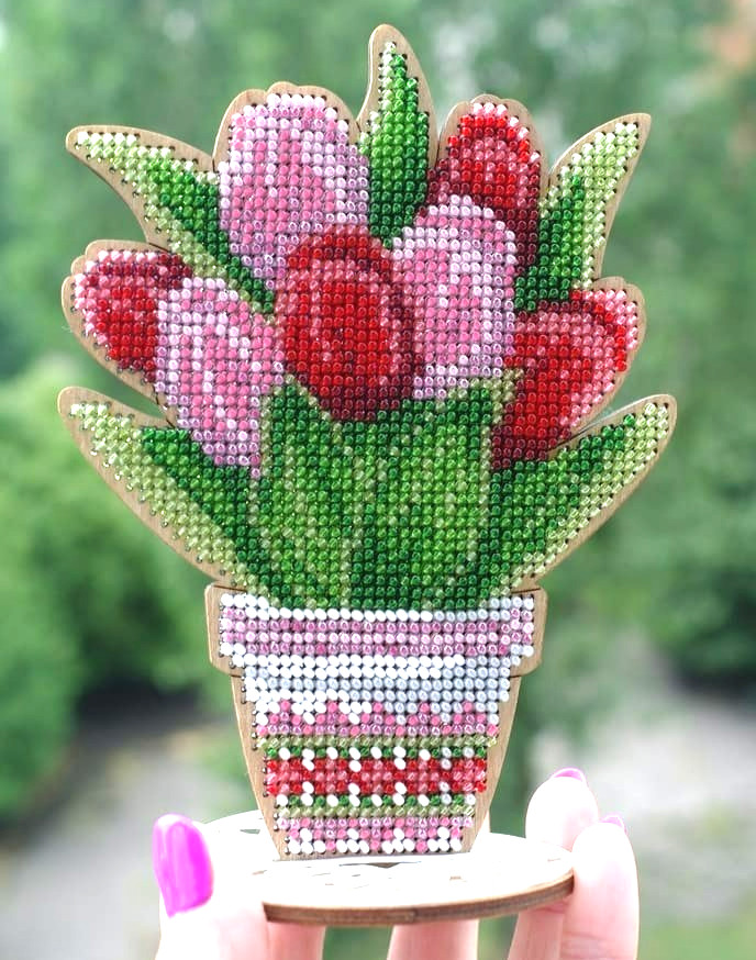 Kit Decor With Stand, Gift Needlework Art