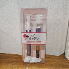 New Plum Beauty Hair Trimmer Dual Trimming System Safe for Any Body Part w/Comb