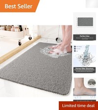 Non-Slip PVC Bathtub Mat 30x17 Inch - Quick-Drying  Comfortable Design