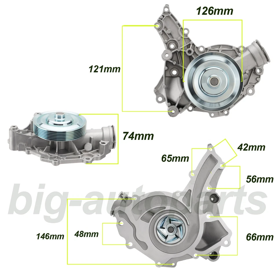 Комплект цепи ГРМ M272 и комплект водяного насоса для Mercedes-Benz GLK350 SLK280 E350 V6 - Изображение 3 из 4