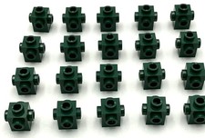 Lego 20 New Dark Green Bricks Building Blocks Modified 1 x 1 Studs on 4 Sides
