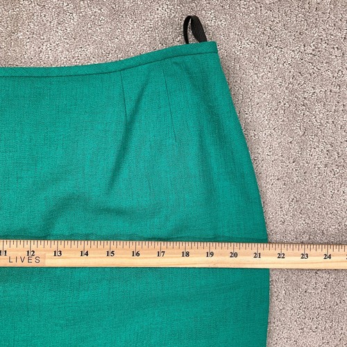 Kasper ASL Skirt Suit Women 14P Green Classic Career Retro Summer - Picture 11 of 13