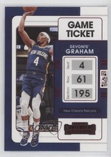 2021-22 Panini Contenders Game Ticket Red Devonte' Graham #25 0wp8