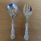 Reed and & Barton Francis Sterling Silver Fork and Spoon Serving Set  EXCELLENT
