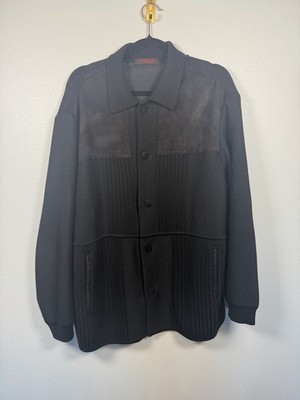 Torras Vintage Button Down Wool Blend & Suede Jacket Size S/tall Made In Spain