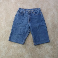 Vintage Levi's 560 Loose Fit Cutoff Shorts Men's 32 Blue Denim Baggy Y2K