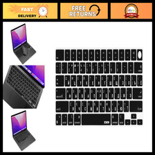 Silicone Keyboard Cover for MacBook Air 13/15" - Russian Black, M2/M3/M4/M5 Comp
